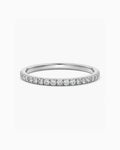 Serena Pavé Wedding Band in Sterling Silver
